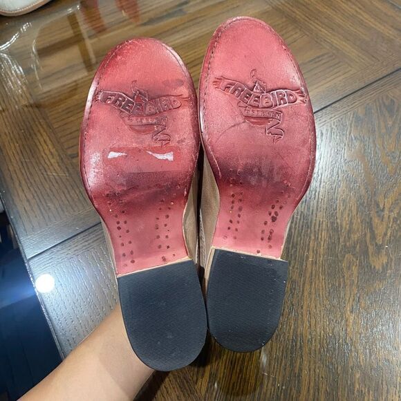 FreeBird by Steven MonaLisa Mules Loafers, leather, taupe, women’s slip on - Picture 4 of 7